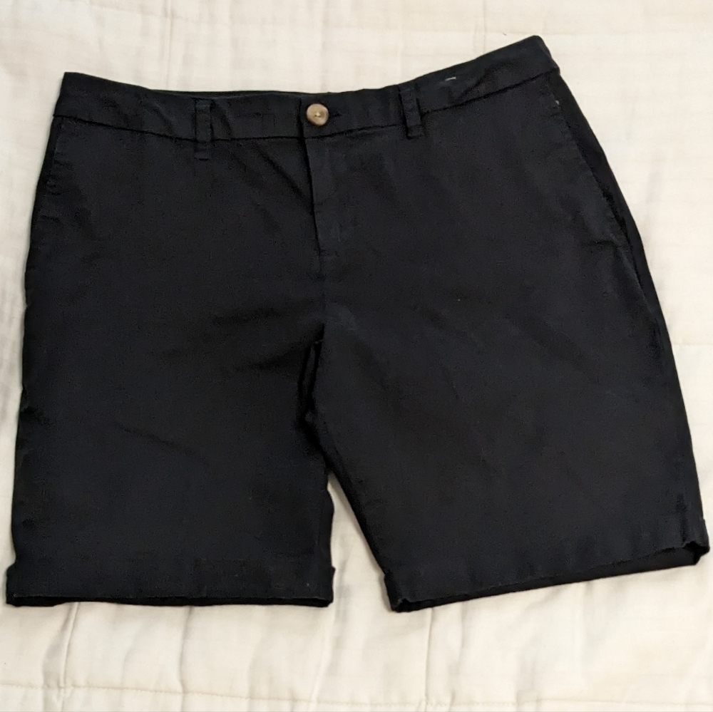 Faded Glory classic black cuffed shorts size 8